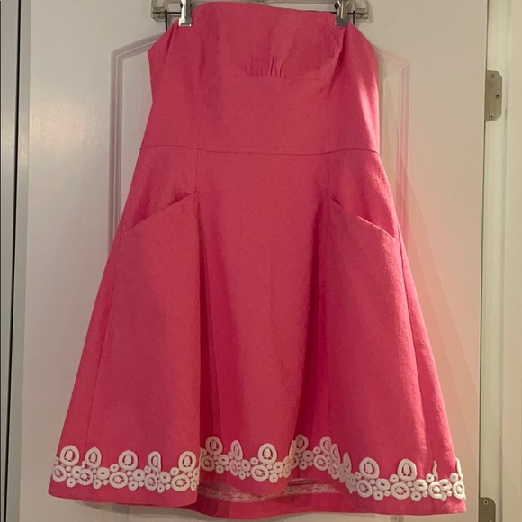 Lilly Pulitzer Strapless Sundress.  Size 12. - Picture 1 of 3